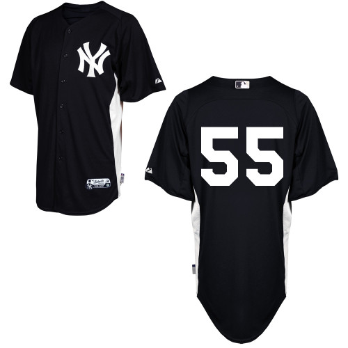 Yankees #55 Russell Martin Black Stitched MLB Jersey - Click Image to Close
